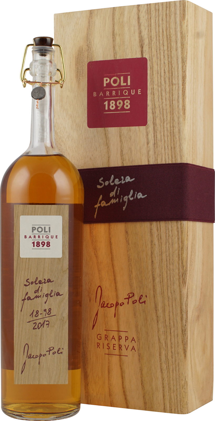 Jacopo Poli Grappa Barrique Soleza di famiglia 0,7l