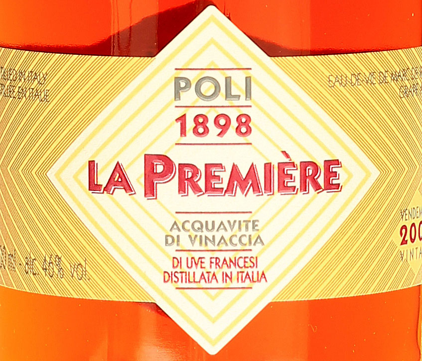Poli La Premiere Acquavite Vinaccia Tresterdestillat