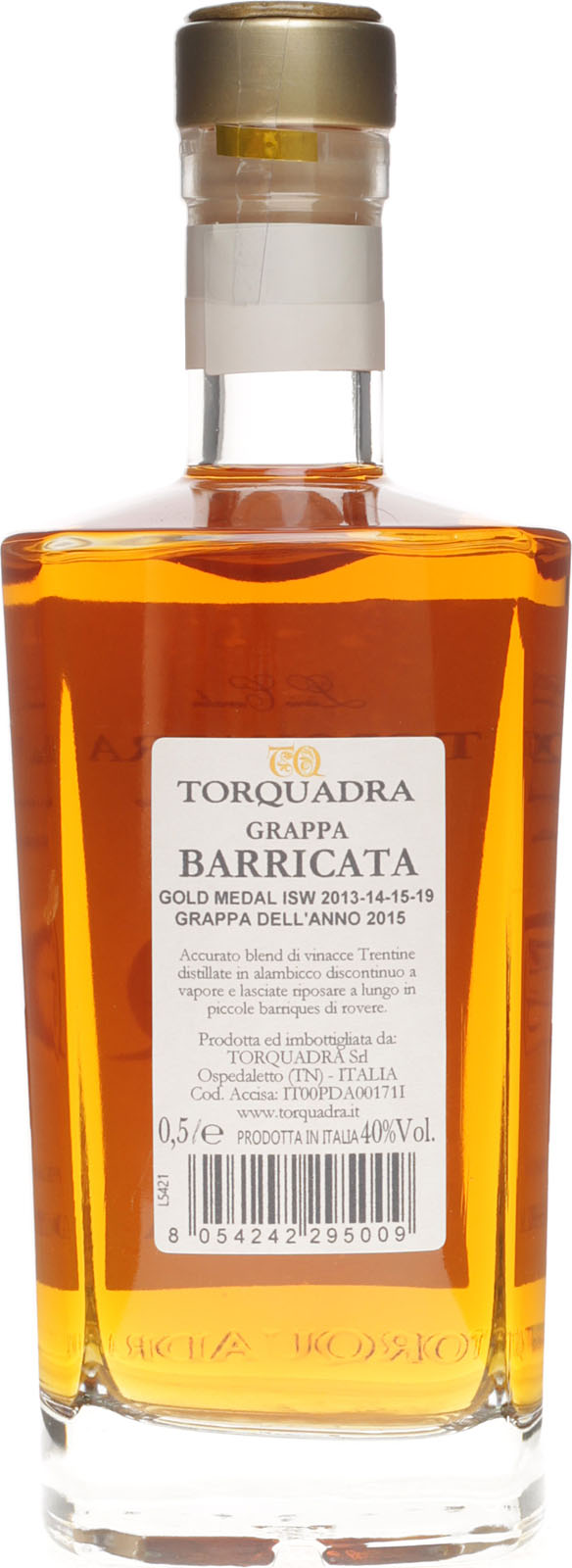 Grappa Barricata von Torquadra 500ml 40%