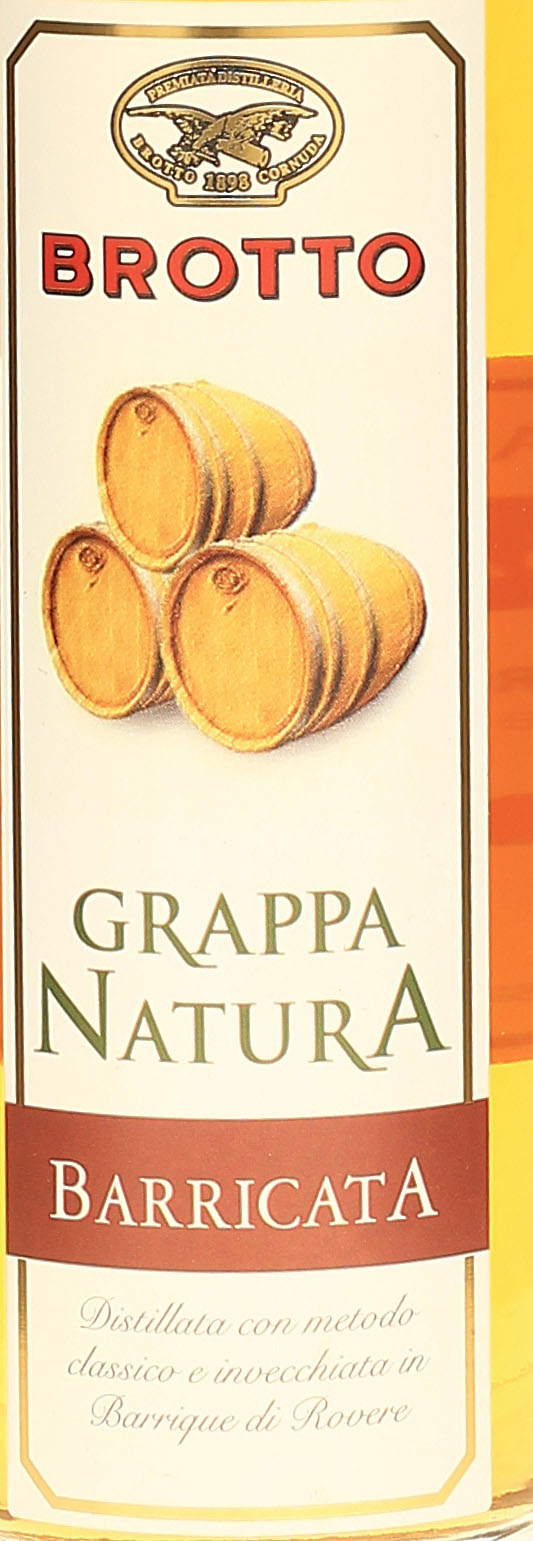 Brotto Grappa Natura 700ml 42%