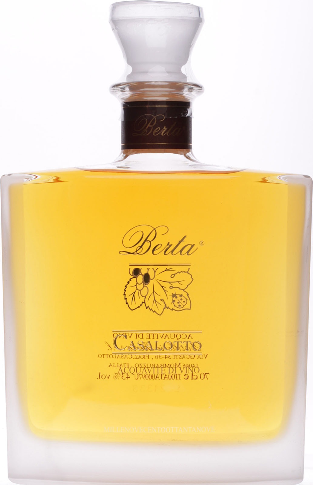 Berta Casalotto in Holzkiste mit 0,7 Liter - Acquavite