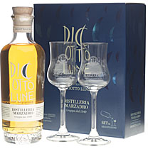 Marzadro Le Diciotto Lune Geschenkset mit 2 Gl�sern 