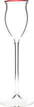 Rochelt Glas mit rotem Rand aus �sterreich im Shop
