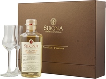 Sibona Galleria Grappa di Moscato Geschenkset mit 500ml