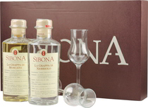 Sibona Grappa Poker Duo mit 2 x 0,5 Liter 40 % Vol.