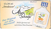 Steinbeisser Alpenschnaps Marille 12 x 0,02 Liter mit 3 Steinbeisser Alpenschnaps Marille 12 x 0,02 Liter mit 3