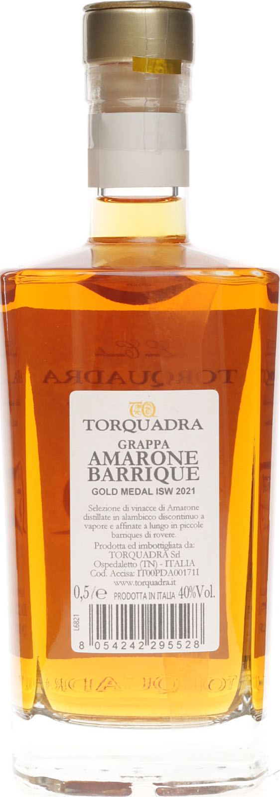 Grappa di Amarone Barrique von Torquadra mit 40%